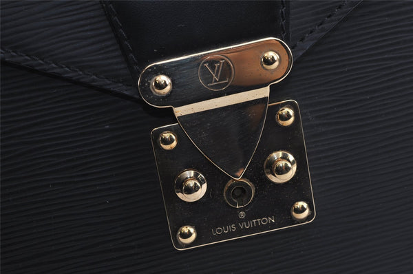 Authentic Louis Vuitton Epi Serviette Conseiller Briefcase Black M54422 LV 0614J