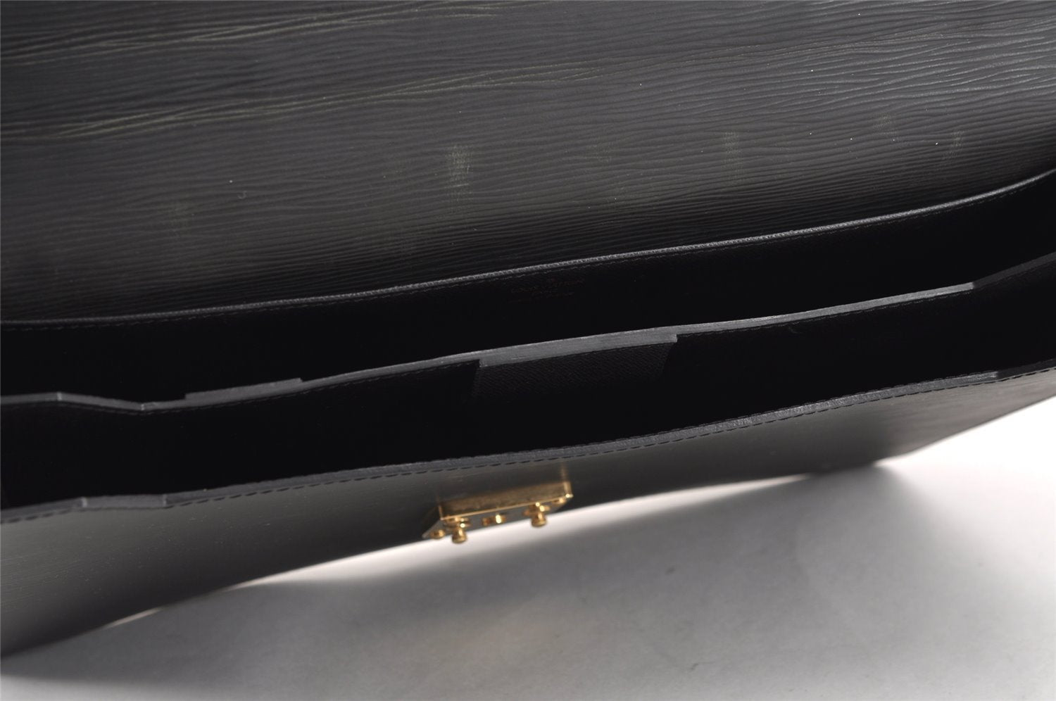 Authentic Louis Vuitton Epi Serviette Conseiller Briefcase Black M54422 LV 0614J