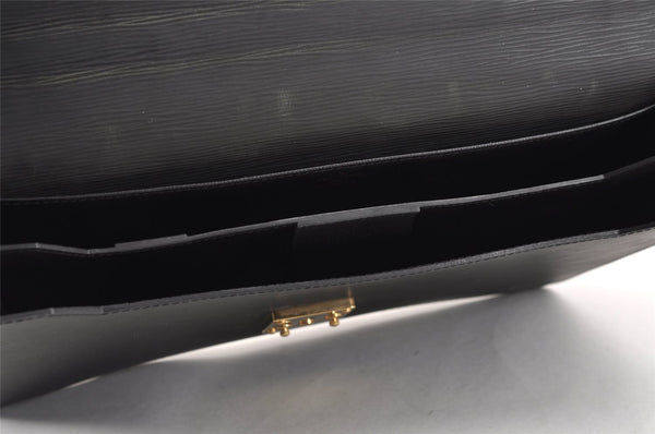 Authentic Louis Vuitton Epi Serviette Conseiller Briefcase Black M54422 LV 0614J