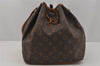 Authentic Louis Vuitton Monogram Petit Noe M42226 Shoulder Drawstring Bag 0615J