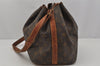 Authentic Louis Vuitton Monogram Petit Noe M42226 Shoulder Drawstring Bag 0615J