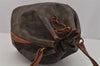 Authentic Louis Vuitton Monogram Petit Noe M42226 Shoulder Drawstring Bag 0615J