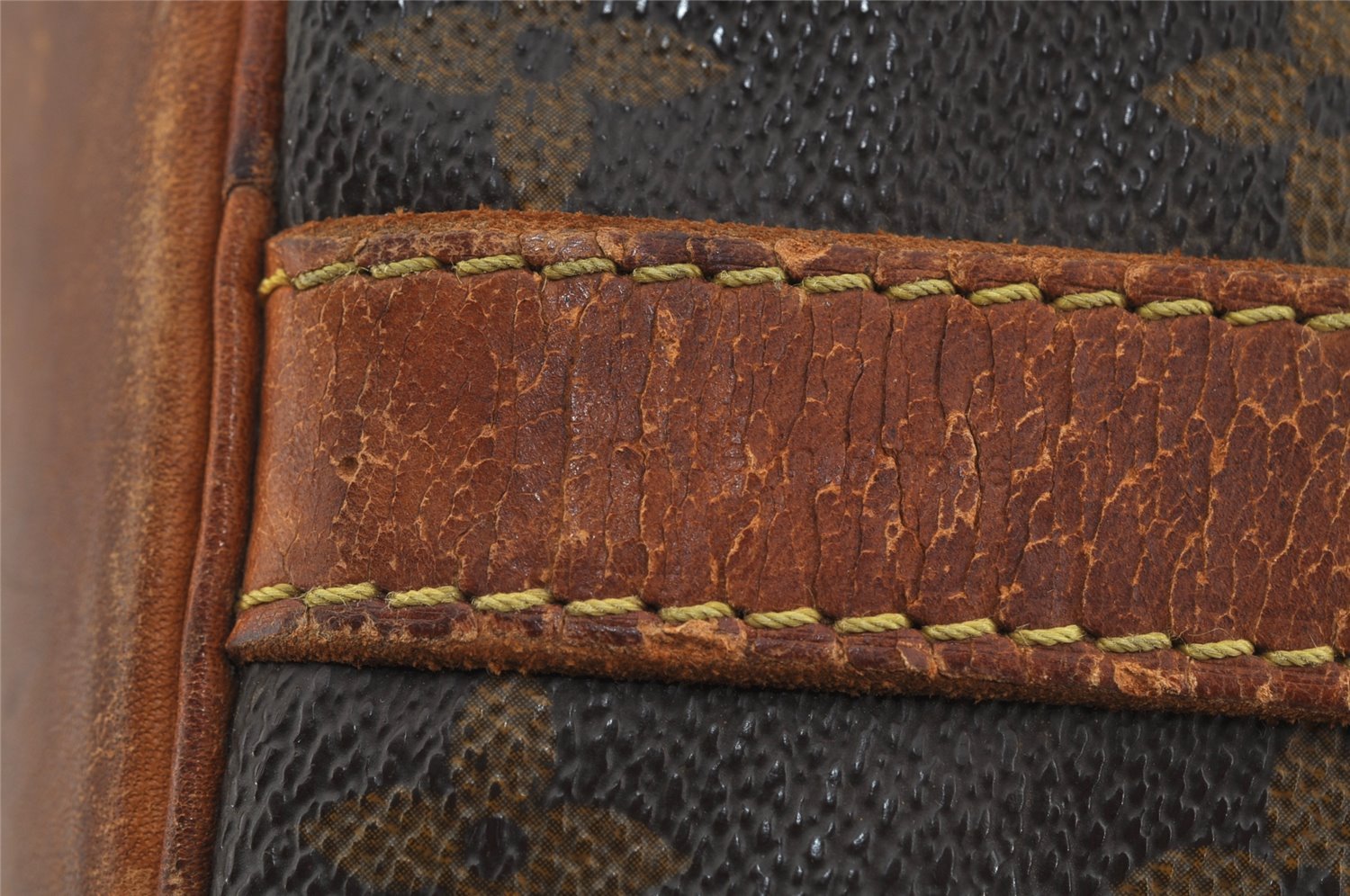 Authentic Louis Vuitton Monogram Petit Noe M42226 Shoulder Drawstring Bag 0615J