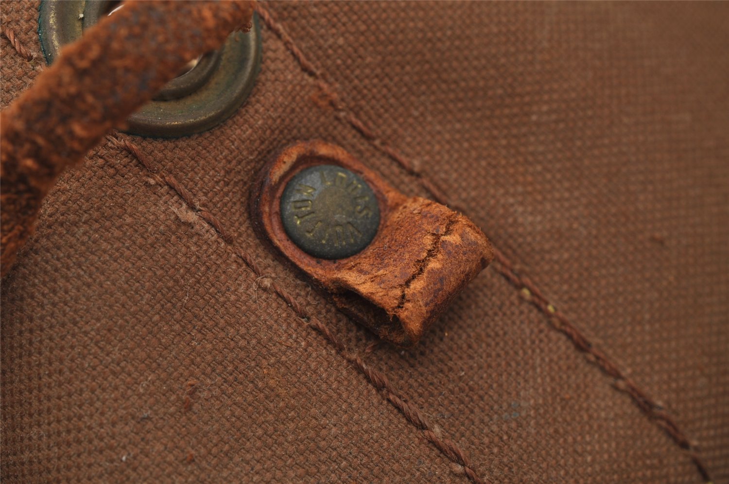 Authentic Louis Vuitton Monogram Petit Noe M42226 Shoulder Drawstring Bag 0615J