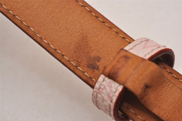 Auth Louis Vuitton Monogram Cherry Blossom Ceinture Belt Pink 35.4" M9273Y 0620J