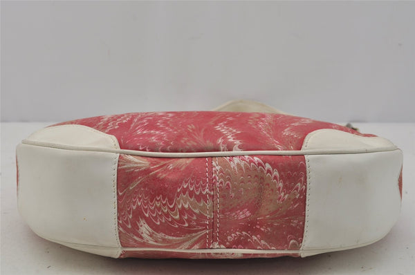 Authentic BURBERRY Vintage Suede Leather Shoulder Hand Bag Purse Pink 0621J