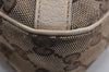 Authentic GUCCI Abbey Shoulder Hand Bag GG Canvas Leather 130738 Brown 0621K