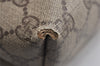 Authentic GUCCI Web Sherry Line Shoulder Tote Bag GG PVC Leather Brown 0622K