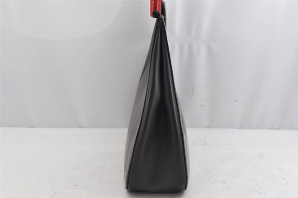 Authentic GUCCI Vintage Bamboo Shoulder Hand Bag Leather 0013739 Black 0623K