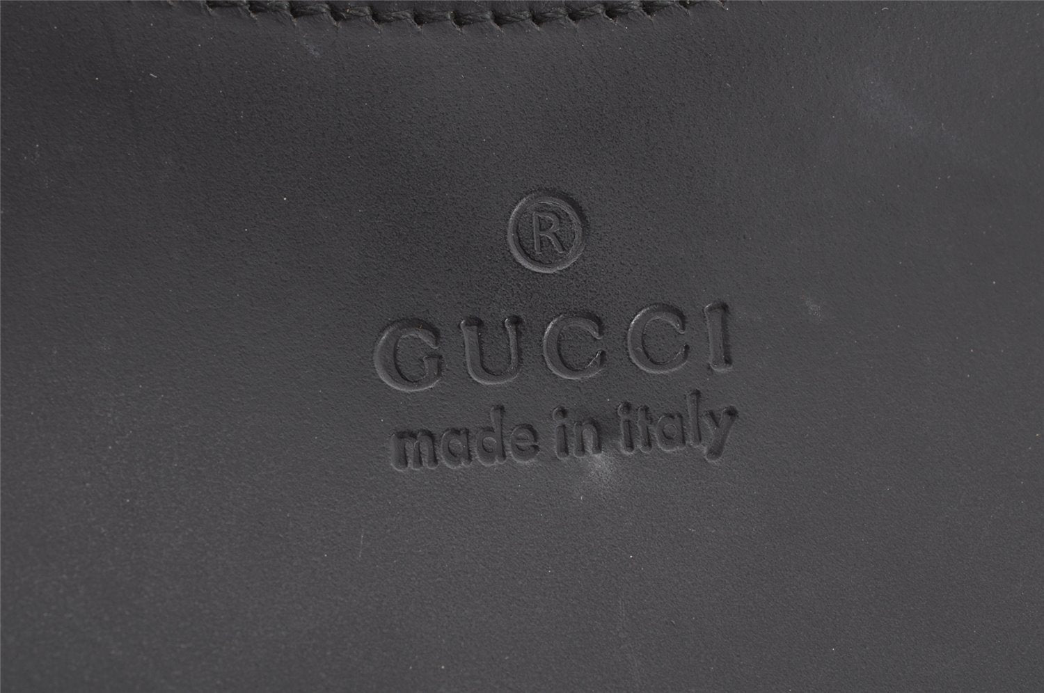 Authentic GUCCI Vintage Bamboo Shoulder Hand Bag Leather 0013739 Black 0623K