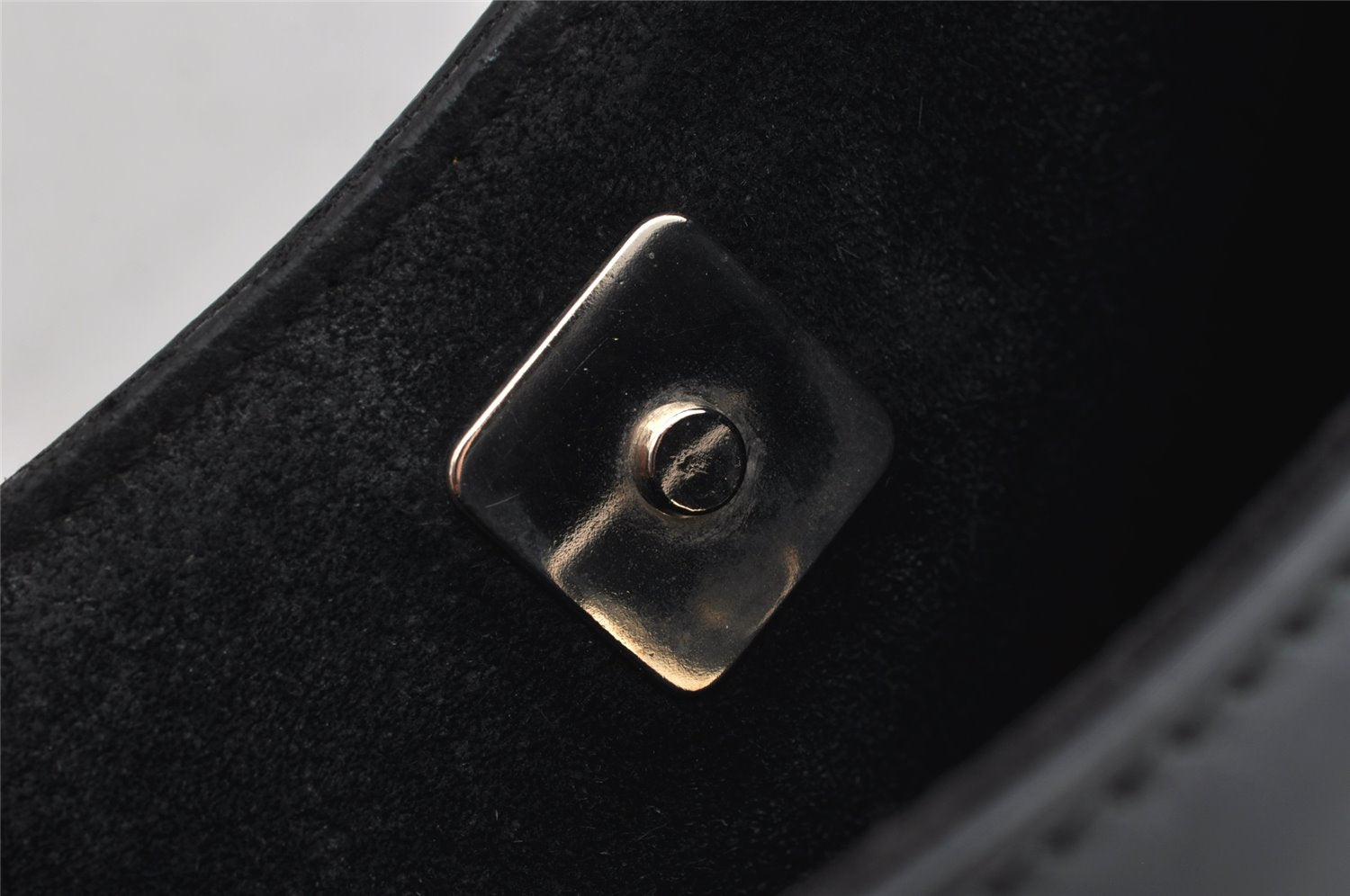 Authentic GUCCI Vintage Bamboo Shoulder Hand Bag Leather 0013739 Black 0623K