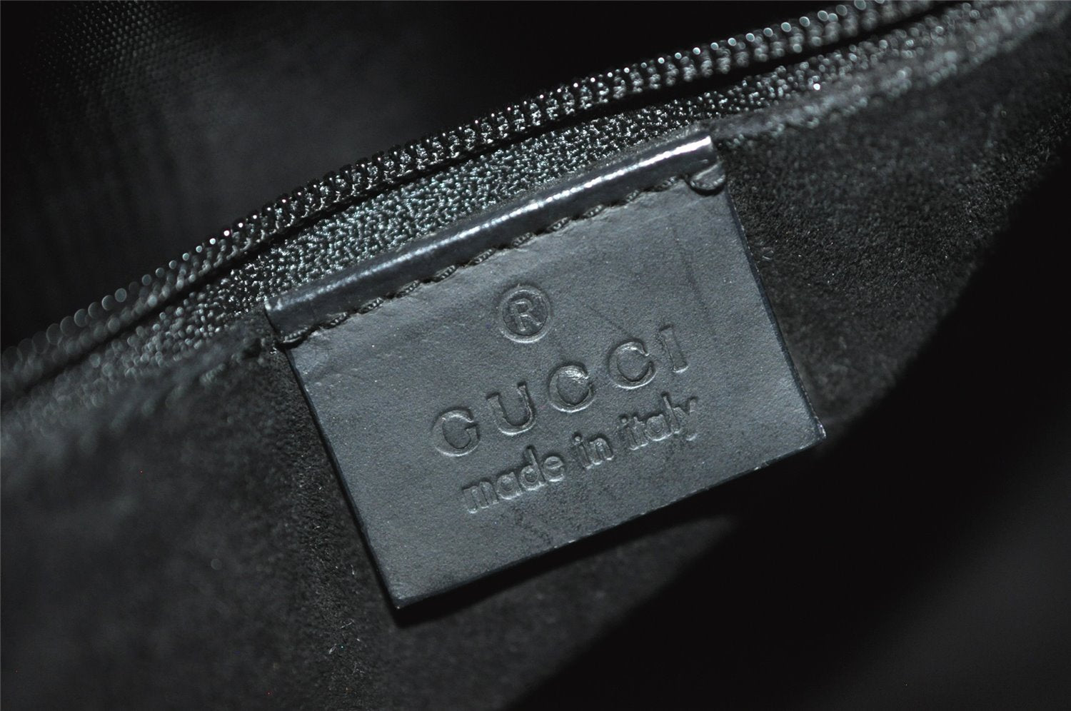 Authentic GUCCI Vintage Bamboo Shoulder Hand Bag Leather 0013739 Black 0623K