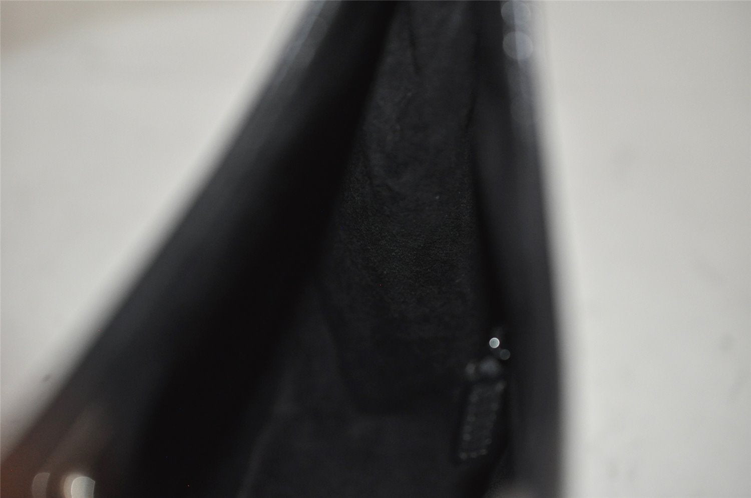 Authentic GUCCI Vintage Bamboo Shoulder Hand Bag Leather 0013739 Black 0623K