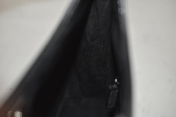 Authentic GUCCI Vintage Bamboo Shoulder Hand Bag Leather 0013739 Black 0623K