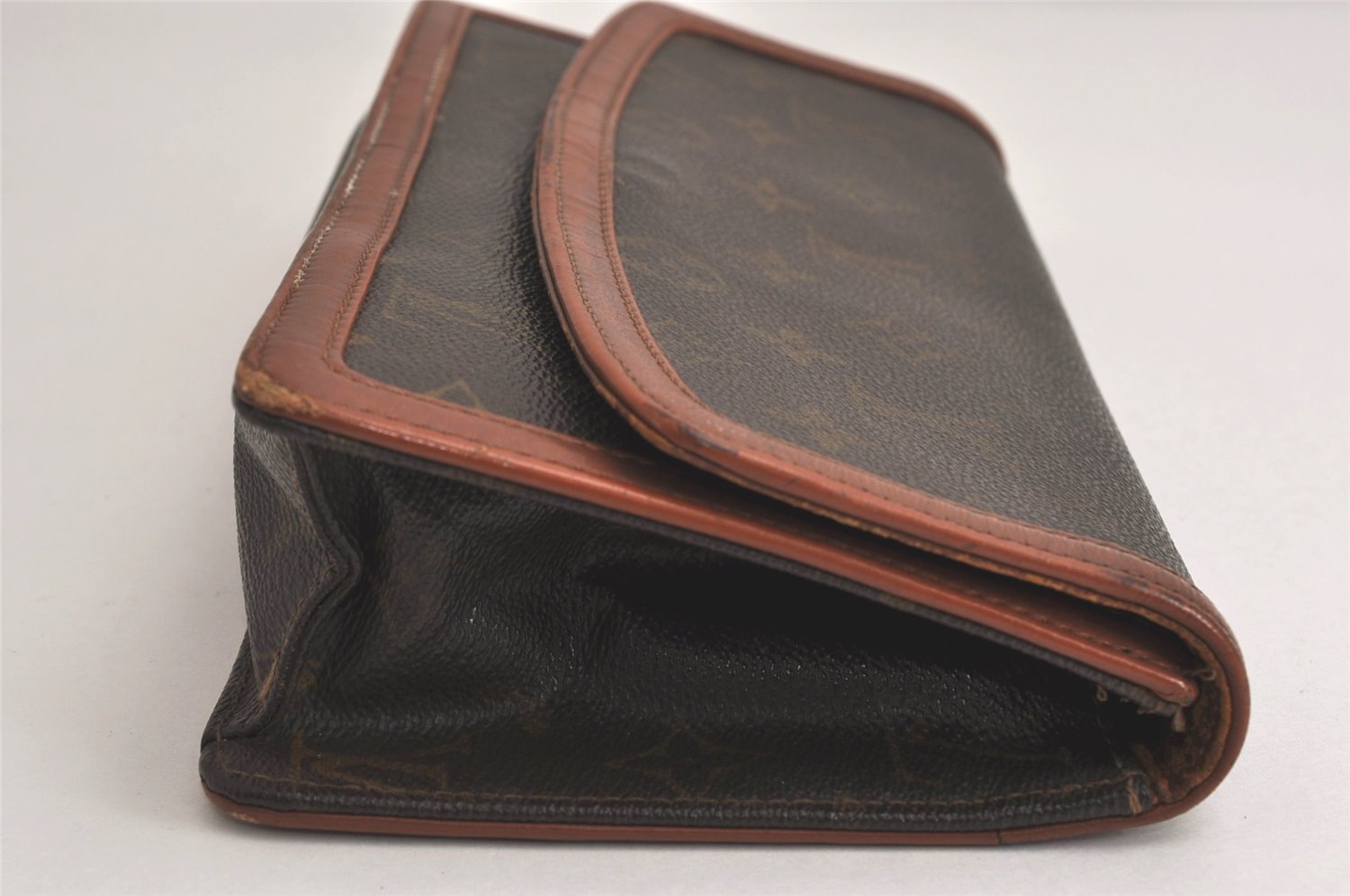 Auth Louis Vuitton Monogram Pochette Dame PM Clutch Bag Old Model LV Junk 0624K