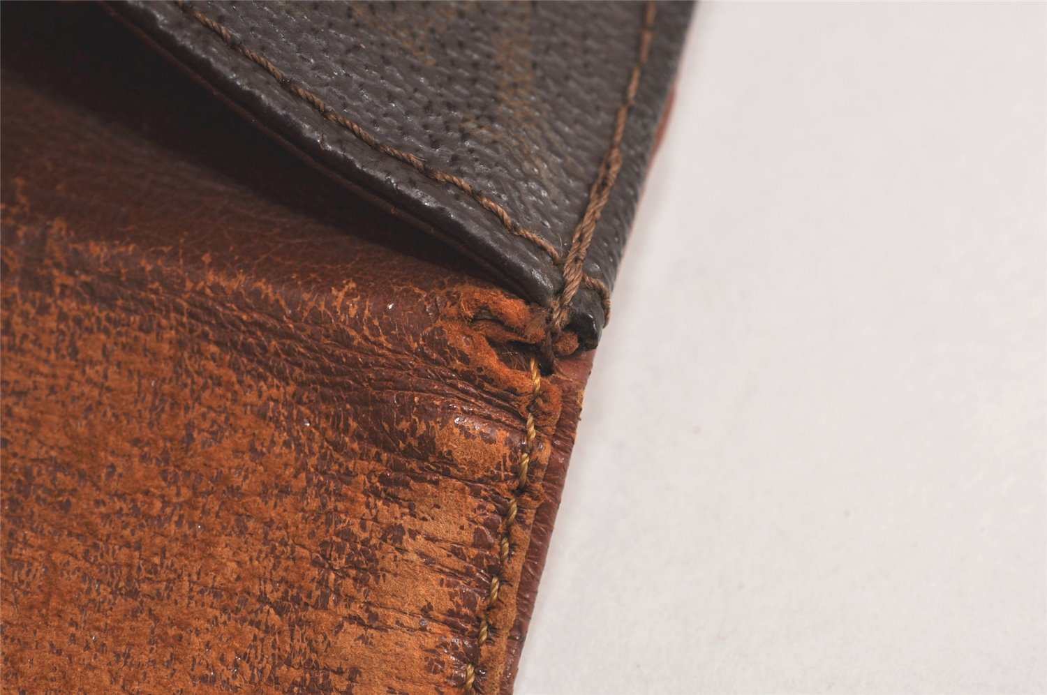 Auth Louis Vuitton Monogram Pochette Dame PM Clutch Bag Old Model LV Junk 0624K