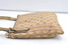 Authentic GUCCI Sherry Line Shoulder Bag GG Canvas Leather 144388 Beige 0625K