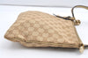 Authentic GUCCI Sherry Line Shoulder Bag GG Canvas Leather 144388 Beige 0625K