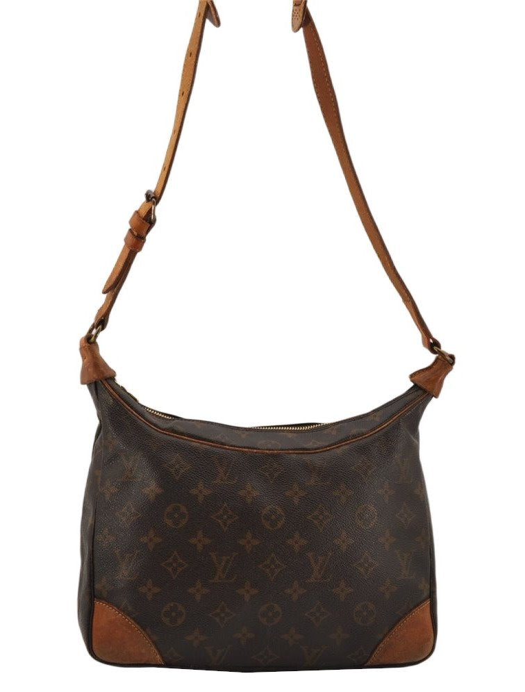 Authentic Louis Vuitton Monogram Boulogne 30 Shoulder Cross Bag M52165 LV 0626K