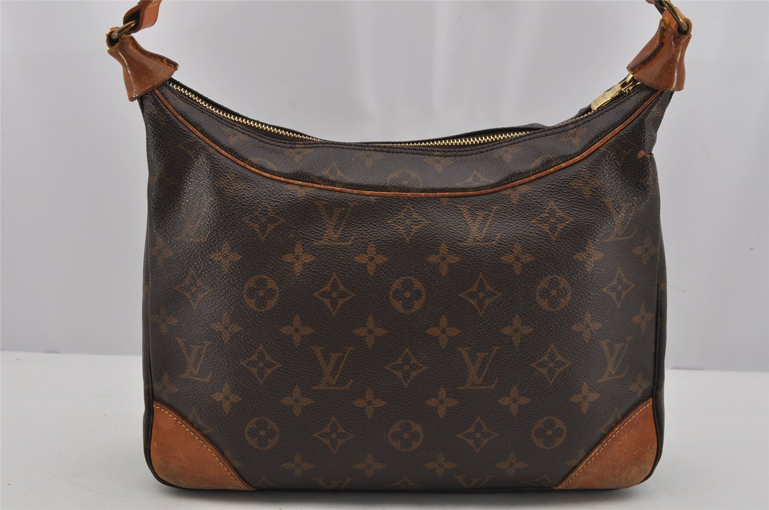 Authentic Louis Vuitton Monogram Boulogne 30 Shoulder Cross Bag M52165 LV 0626K