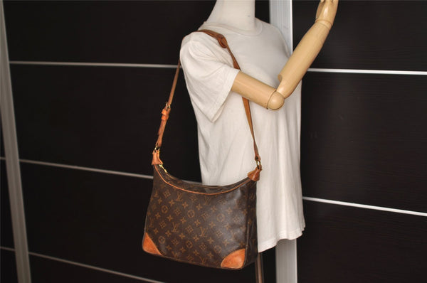 Authentic Louis Vuitton Monogram Boulogne 30 Shoulder Cross Bag M52165 LV 0626K