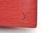 Authentic Louis Vuitton Epi Trousse Crete Clutch Bag Red M48417 LV Junk 0627K