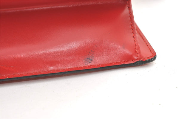 Authentic Louis Vuitton Epi Trousse Crete Clutch Bag Red M48417 LV Junk 0627K