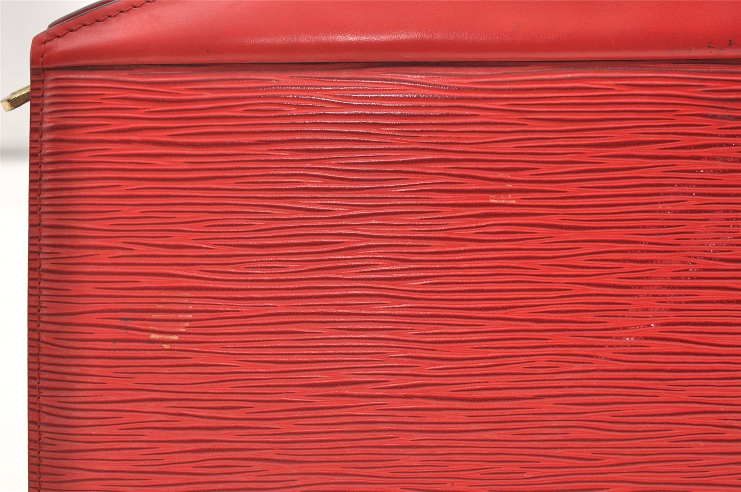 Authentic Louis Vuitton Epi Trousse Crete Clutch Bag Red M48417 LV Junk 0627K