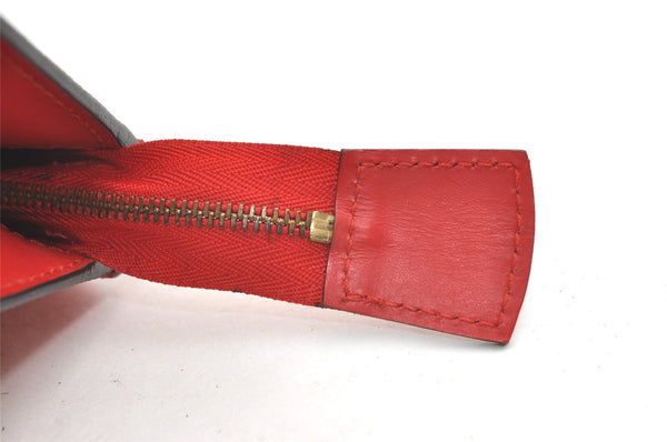 Authentic Louis Vuitton Epi Trousse Crete Clutch Bag Red M48417 LV Junk 0627K