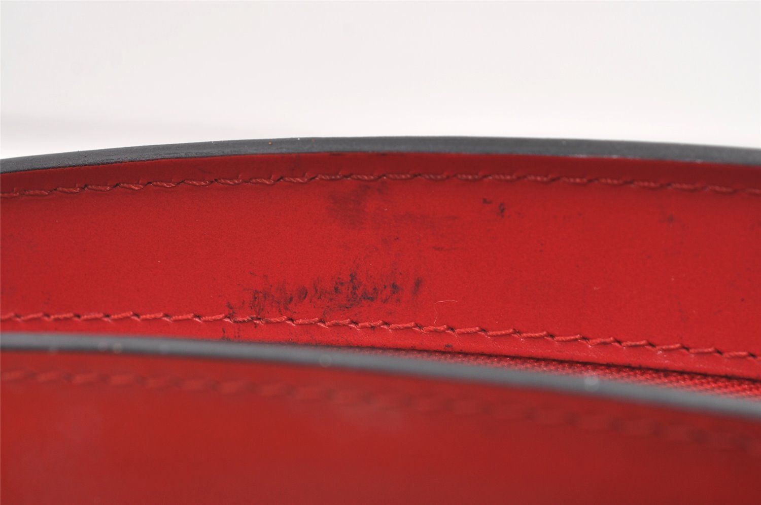 Authentic Louis Vuitton Epi Trousse Crete Clutch Bag Red M48417 LV Junk 0627K