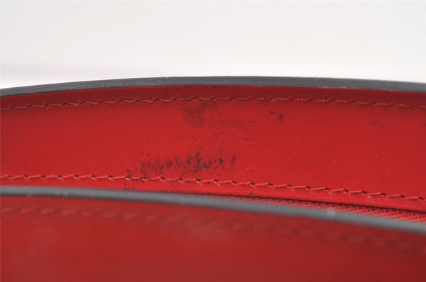 Authentic Louis Vuitton Epi Trousse Crete Clutch Bag Red M48417 LV Junk 0627K