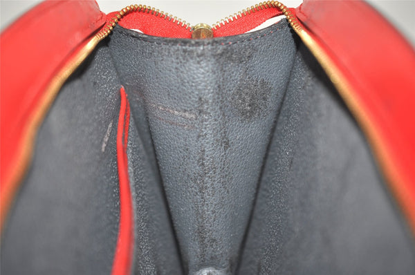 Authentic Louis Vuitton Epi Trousse Crete Clutch Bag Red M48417 LV Junk 0627K