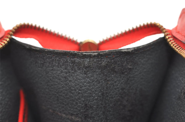 Authentic Louis Vuitton Epi Trousse Crete Clutch Bag Red M48417 LV Junk 0627K