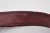 Authentic PRADA Velluto Lux Velour Shoulder Bag Purse B7619 Bordeaux Red 0629J