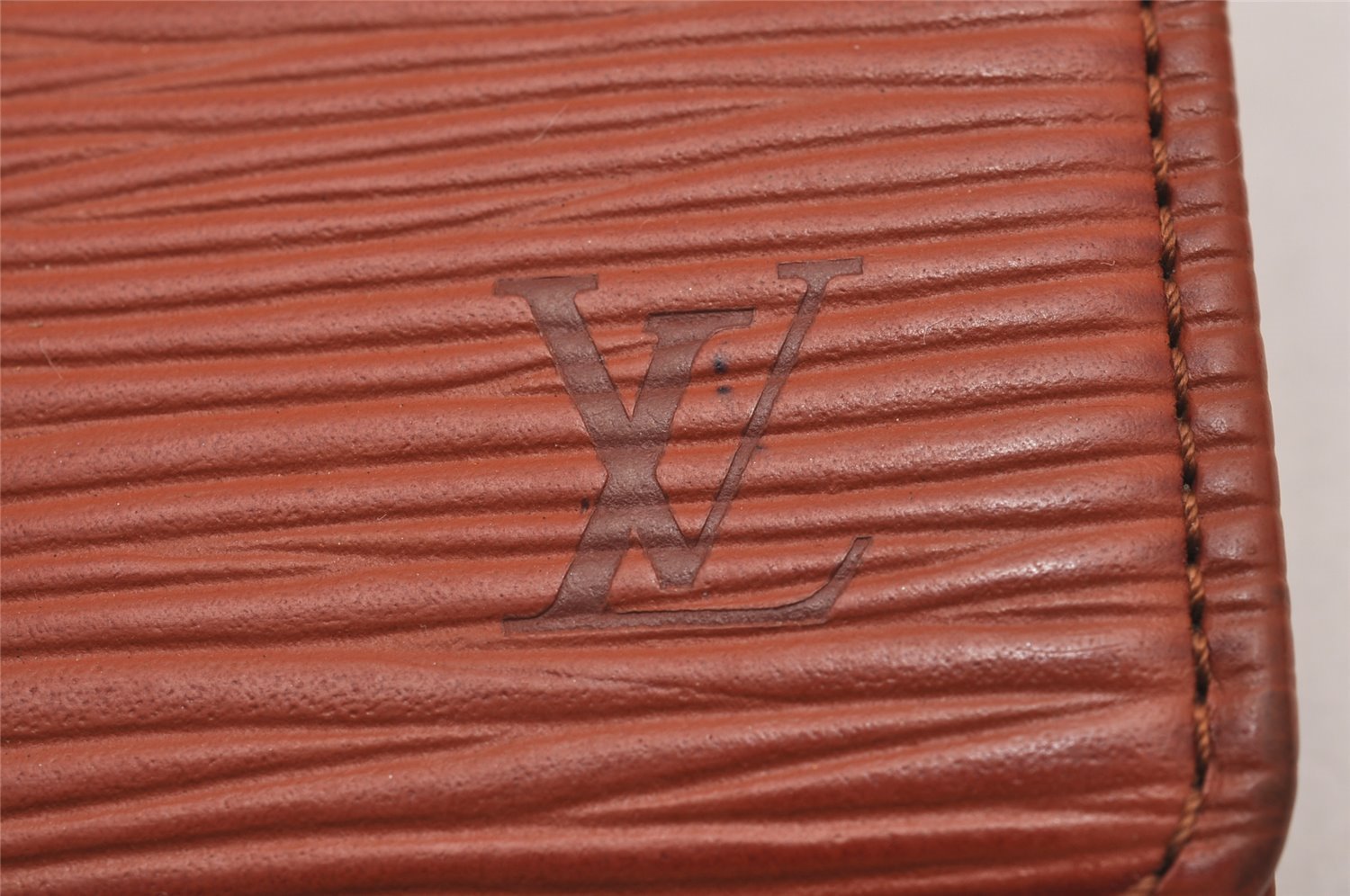 Auth Louis Vuitton Epi Porte Tresor International Wallet Brown M63383 LV 0632J