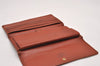 Auth Louis Vuitton Epi Porte Tresor International Wallet Brown M63383 LV 0632J