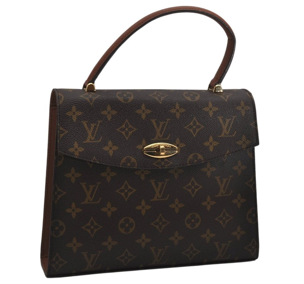 Authentic Louis Vuitton Monogram Malesherbes Hand Bag Purse M51379 LV 0632K