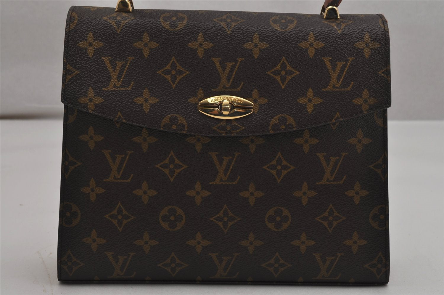 Authentic Louis Vuitton Monogram Malesherbes Hand Bag Purse M51379 LV 0632K