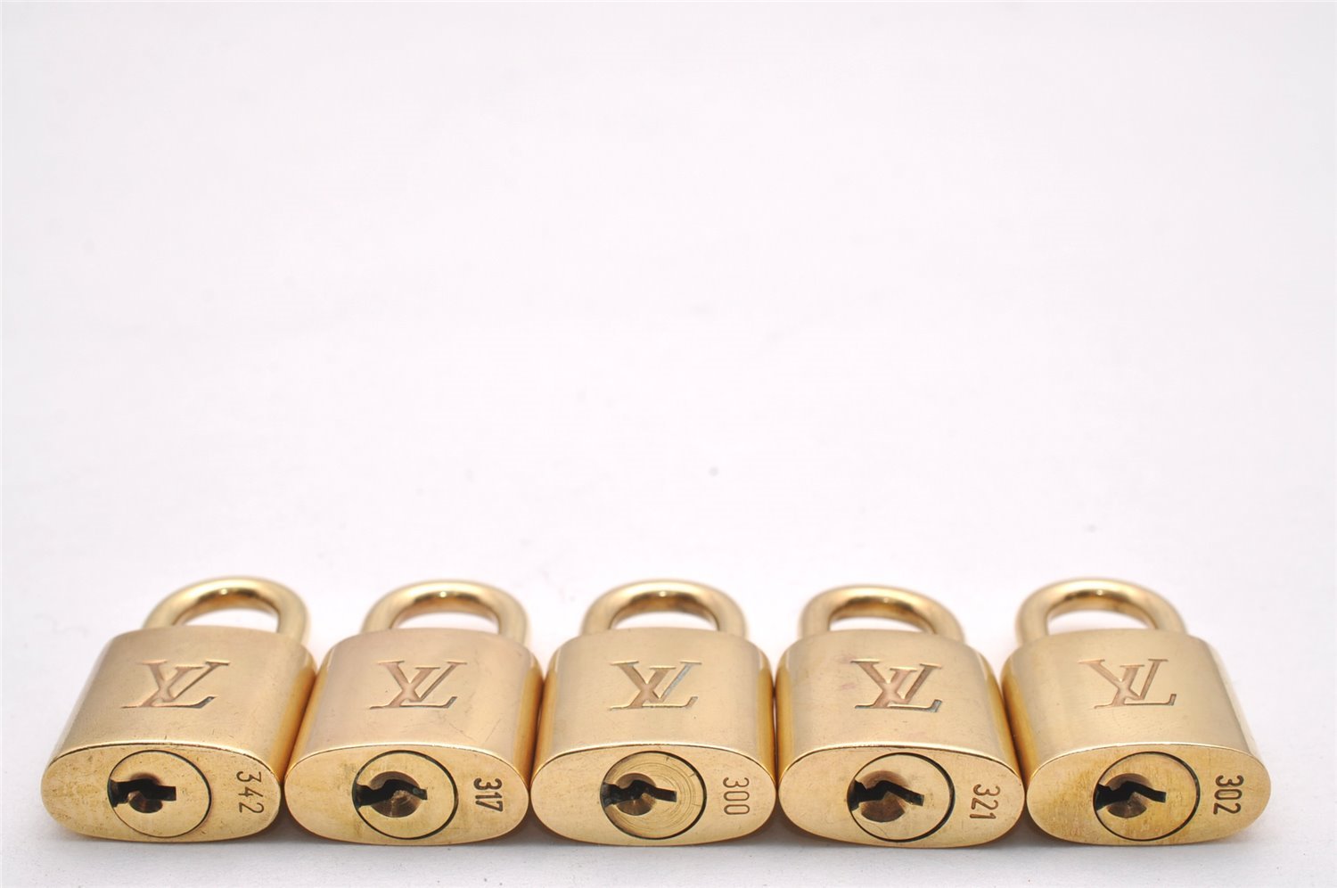 Authentic Louis Vuitton Padlock & Keys 10Set LV 0633J