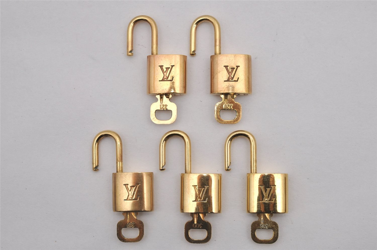 Authentic Louis Vuitton Padlock & Keys 10Set LV 0634J