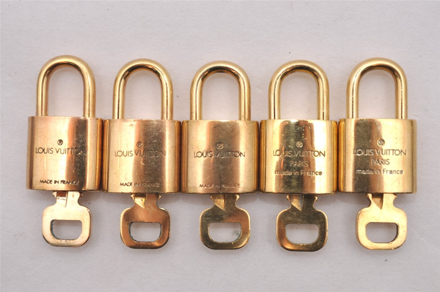 Authentic Louis Vuitton Padlock & Keys 10Set LV 0634J