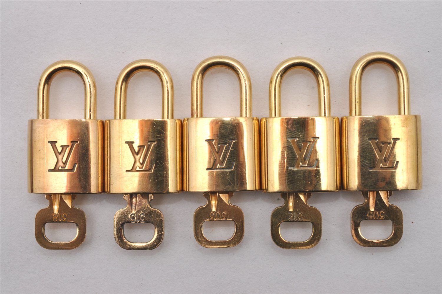 Authentic Louis Vuitton Padlock & Keys 10Set LV 0634J