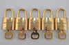 Authentic Louis Vuitton Padlock & Keys 10Set LV 0634J