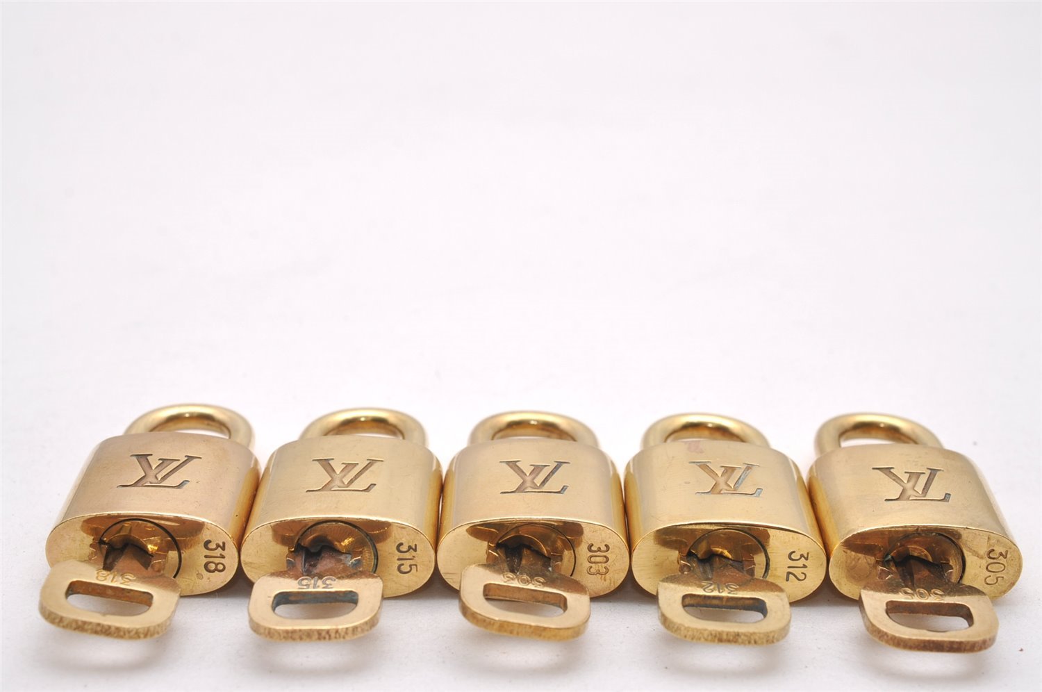 Authentic Louis Vuitton Padlock & Keys 10Set LV 0634J