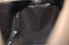 Authentic GUCCI Web Sherry Line Hand Boston Bag GG PVC Leather Brown 0634K