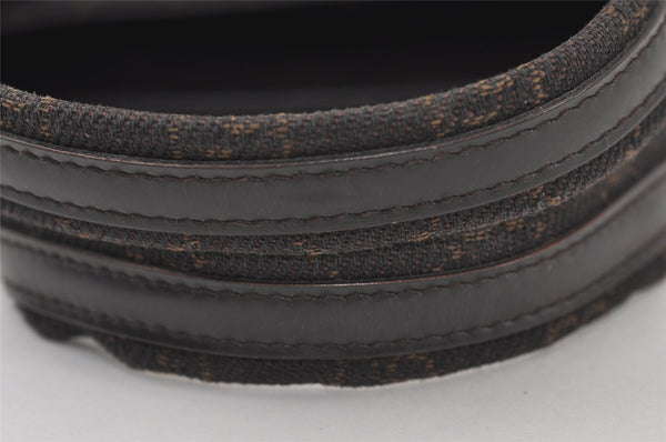 Authentic GUCCI Vintage Tote Hand Bag Purse GG Canvas Leather 105651 Brown 0635J