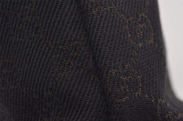 Authentic GUCCI Vintage Tote Hand Bag Purse GG Canvas Leather 105651 Brown 0635J