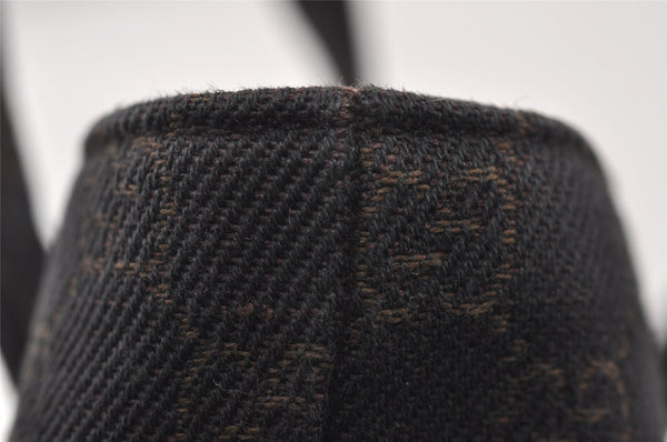 Authentic GUCCI Vintage Tote Hand Bag Purse GG Canvas Leather 105651 Brown 0635J