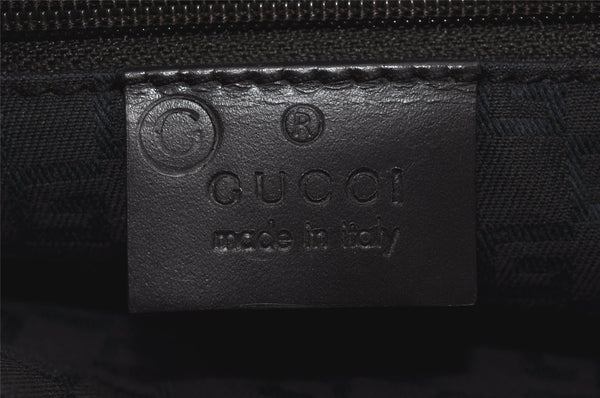 Authentic GUCCI Vintage Tote Hand Bag Purse GG Canvas Leather 105651 Brown 0635J