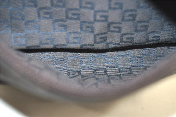 Authentic GUCCI Vintage Tote Hand Bag Purse GG Canvas Leather 105651 Brown 0635J